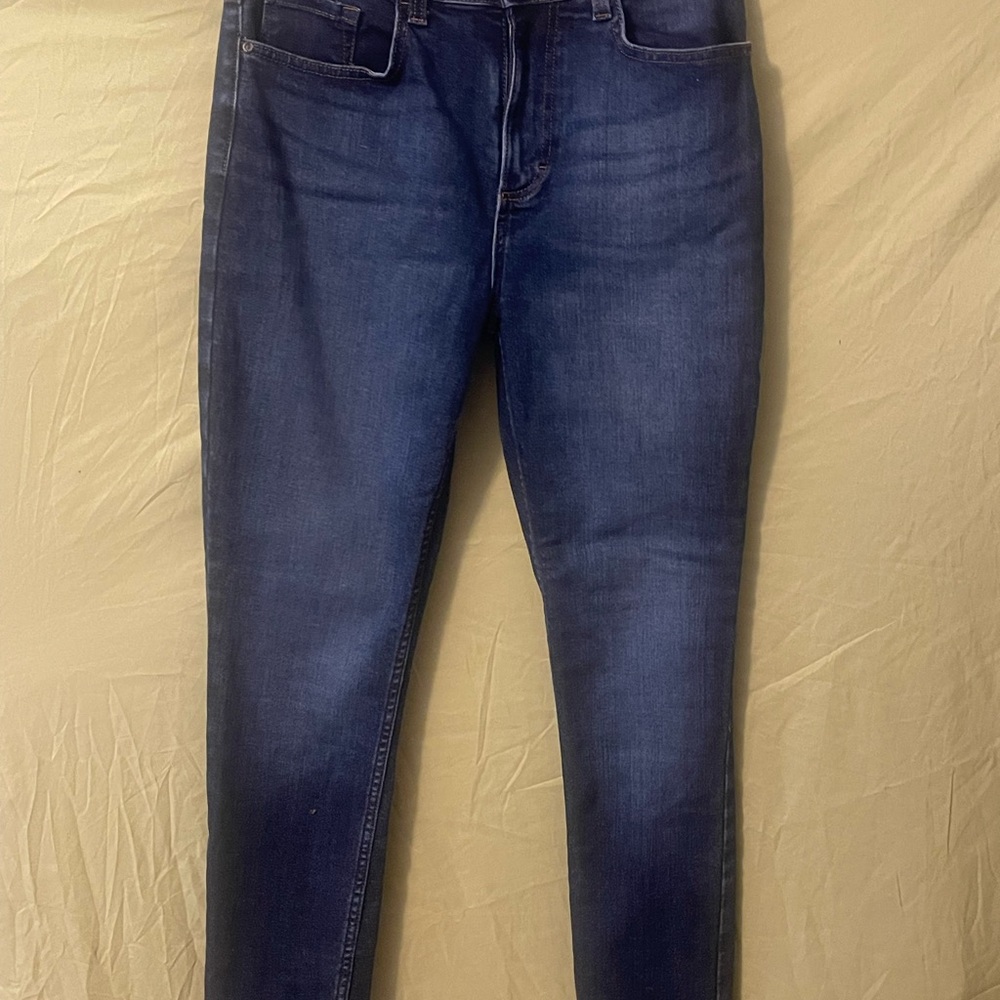 Lee Blue Skinny Jeans with Subtle Fading